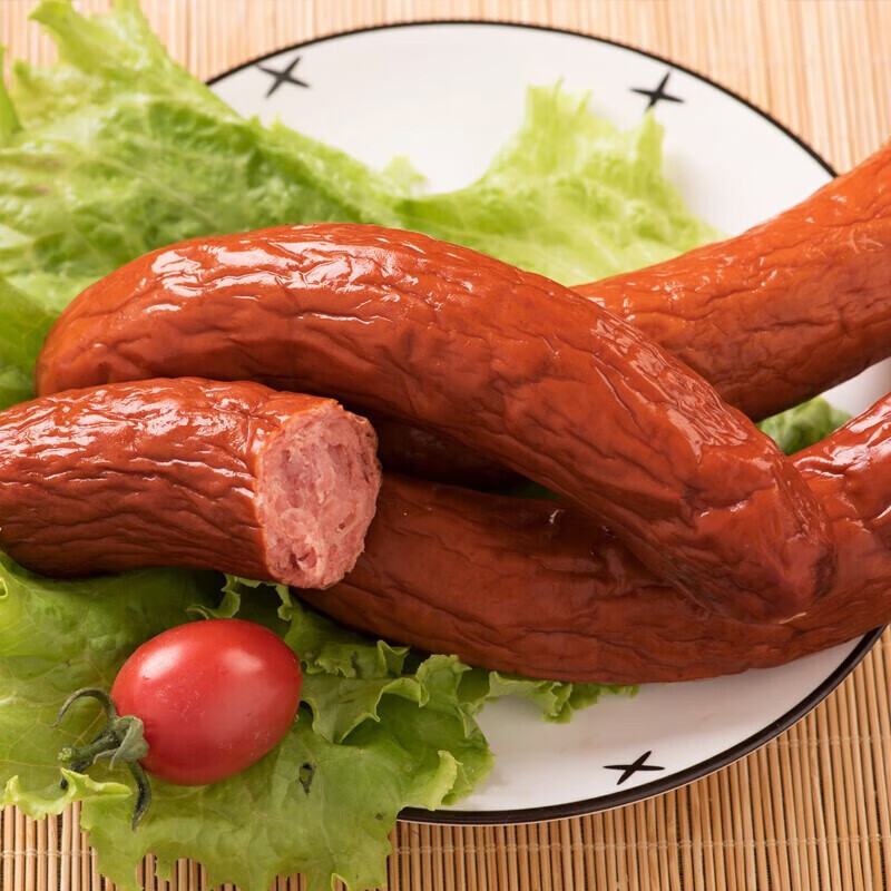哈尔香哈尔滨风味红肠熟食腊味果木熏制俄罗斯香肠 开袋即食独立包装 精选礼盒1500g