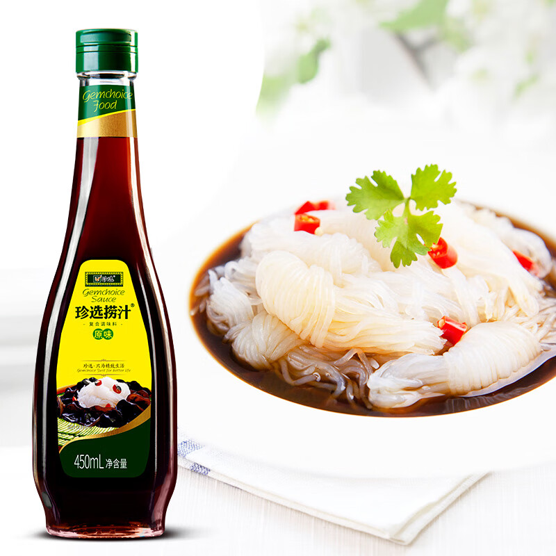 珍选珍选 原味捞汁捞拌凉菜 素什锦 调味汁 捞汁小海鲜凉菜汁450ml/瓶