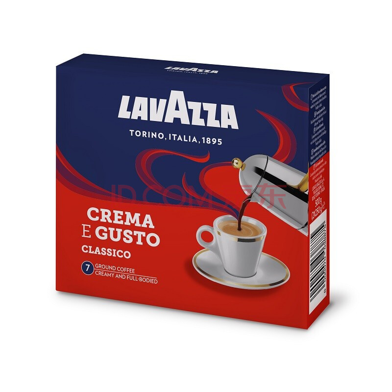 Lavazza经典浓醇咖啡粉拉瓦萨 经典浓醇咖啡250克*2袋