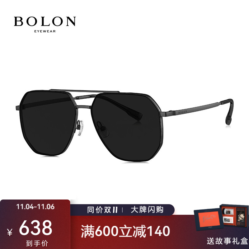 bolon暴龙眼镜2022年新款飞行员型墨镜男款偏光太阳镜