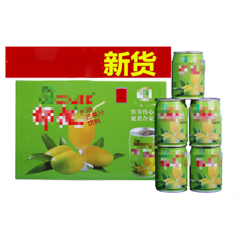 雷禾泽芒果汁饮料245l 芒果汁芒果汁cc 散装芒果汁老款绿罐8罐