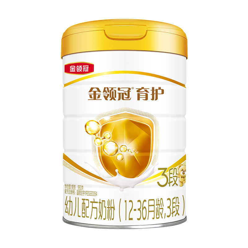 伊利奶粉金领冠育护新国标3段960克 幼儿配方奶粉三段900g加量装 3段 * 960g 1罐 【咨询享会员价】