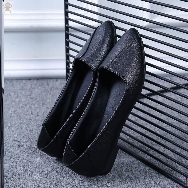 高跟鞋床上调情炮鞋高跟鞋女斩男细跟网红高跟鞋气质 黑色 1厘米 39