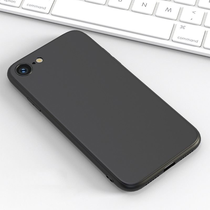 柏美惠 苹果SE2手机壳17/16/15/14/13超薄iphonese3保护套8plus硅胶平果xr新款iphone二代磨砂软男promax 【 磨砂黑】收藏贈钢化膜 iPhoneSE第三代