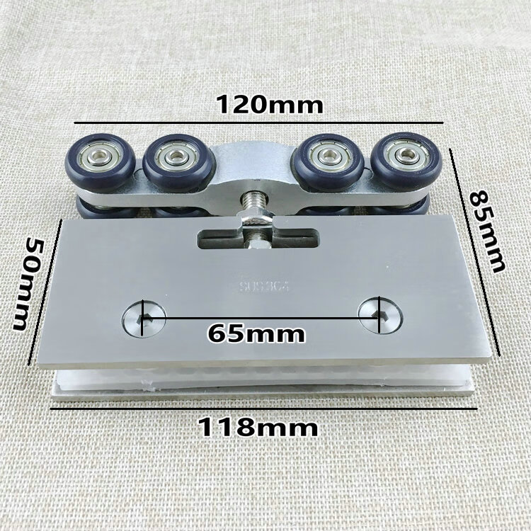 聚益304不锈钢重型玻璃移门吊轮 静音玻璃滑动门吊轮 玻璃吊夹吊滑轮