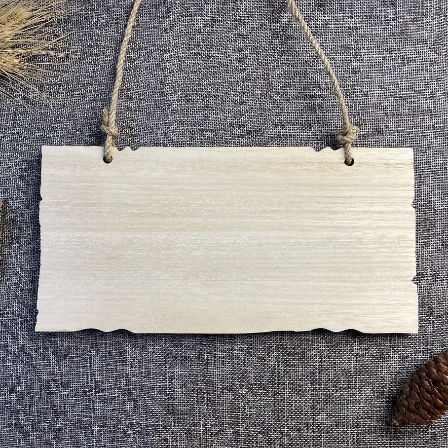 霜魄定制实木树木标识牌创意实木挂牌幼儿园种植园牌空白手绘木牌树木