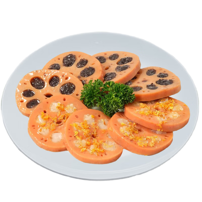 荷仙烏飯蜜藕糯米藕揚州寶應特產(chǎn)糯米蜜汁藕熟食即食甜糖蓮藕真空包裝 (香糯+烏飯)各 400g*1袋 每份 共3份