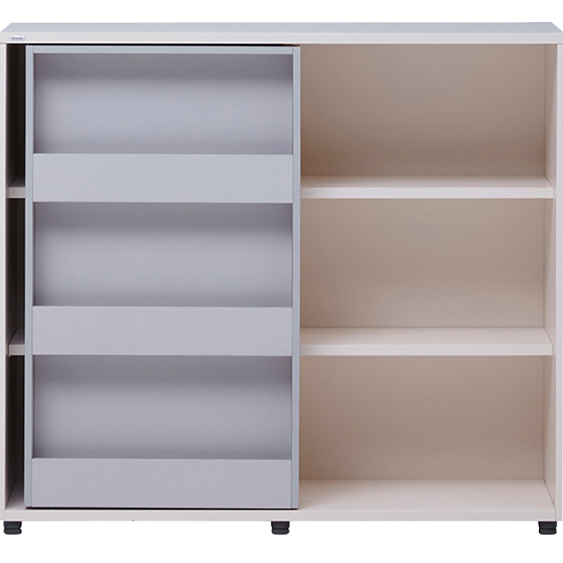 iloom韩国进口儿童书柜书架移门玩具收纳架整理柜宝宝储物一体储物架置物架子多层家用大容量储藏柜 移门书柜