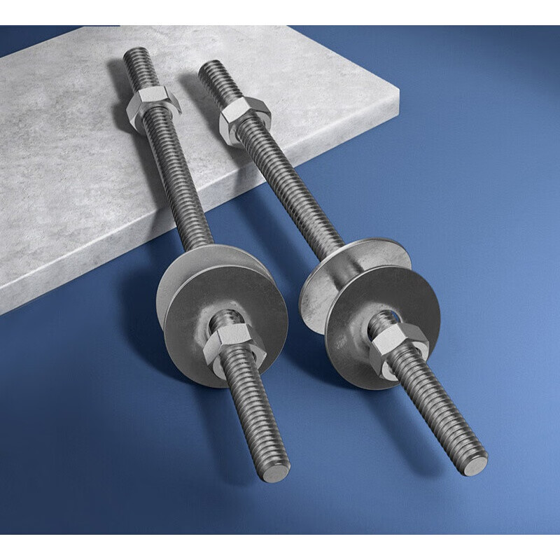 穗之语304不锈钢丝杆螺母套装平垫螺栓固定穿墙螺丝螺帽加长螺杆m6