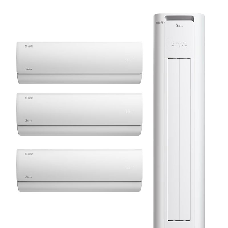 美的（Midea）空调 新一级能效 酷省电 空调套装 全家福套餐（大1.5匹*3+3匹）