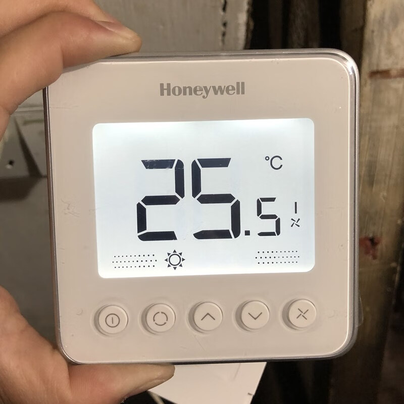 霍尼韦尔四管制温控器tf428wn中央空调液晶显示面板风机盘管开关 白色