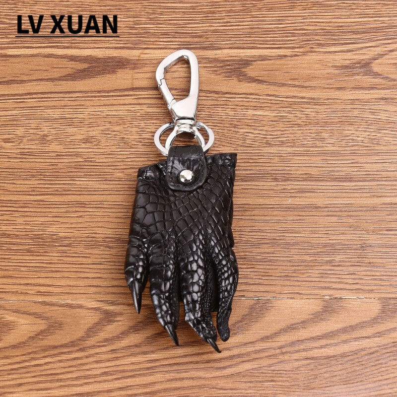旅宣lv xuan法国风轻奢高端国际大品牌鳄鱼爪时尚挂件真鳄鱼爪钥匙扣