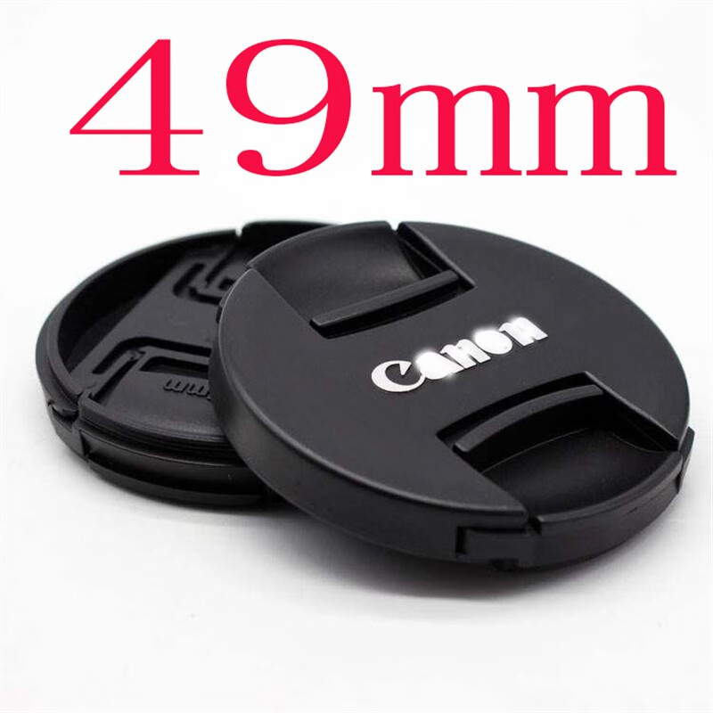 佳能通用鏡頭蓋子單反相機(jī)微單m50小痰盂49mm58m67原裝廠機(jī)身后蓋 49+送防丟繩