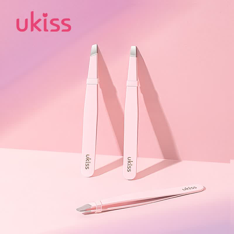 悠珂思（ukiss）高精密镊子眉夹修眉假睫毛夹子拔胡子不锈钢拔毛钳芭比粉(平口款)怎么样,好用不?
