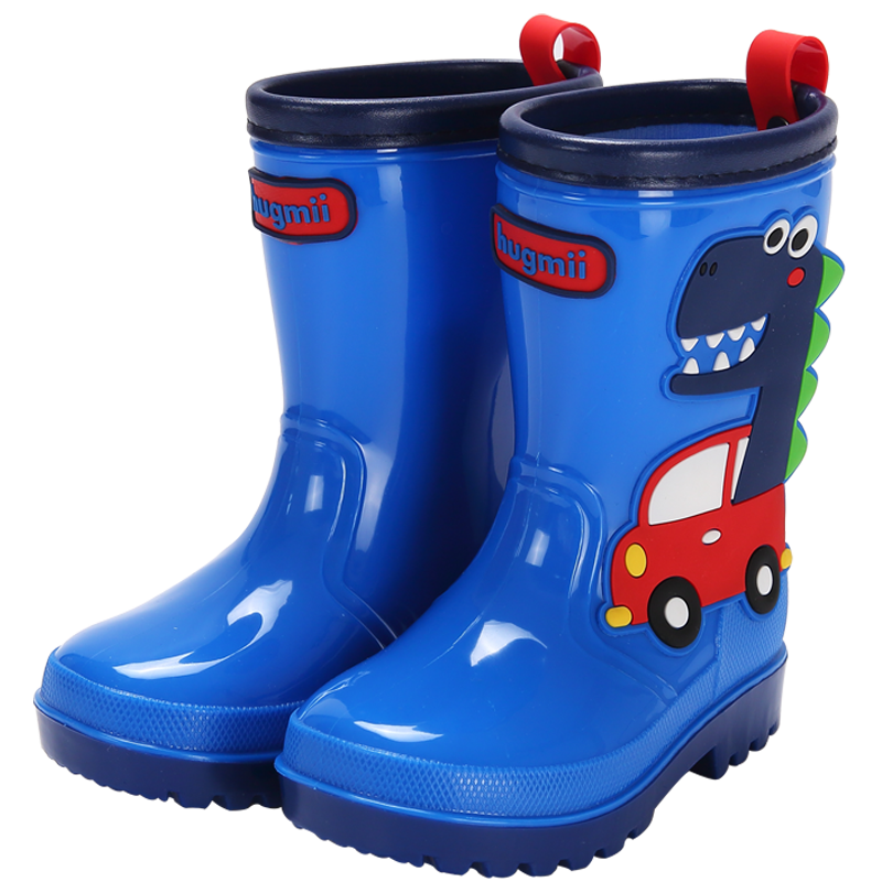 【价格走势分析】哈格美儿童雨鞋：蓝色恐龙图案，为孩子护航