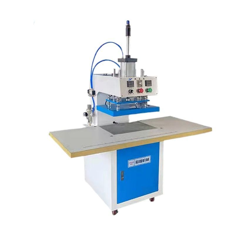 气动凹凸压花机单工位烫画机服装压花上下加热烫压机多功能压烫机