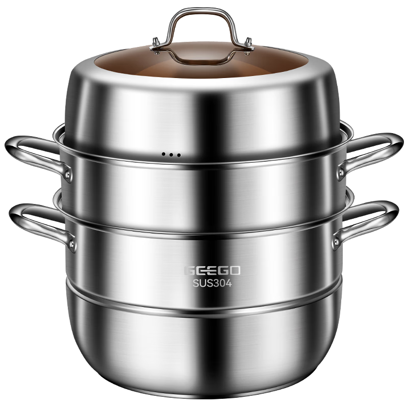 GEEGO�Ӻ�304�������������36cm��ŵ��¯ͨ�ô�����ȼ��������� �Ӻ�304������Լ3.6KG 3�� 36cm 119Ԫ