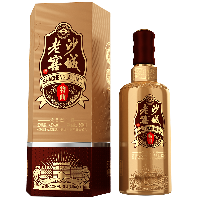 沙城老窖 特曲 浓香型白酒 商务宴请 38度 500ml 1瓶