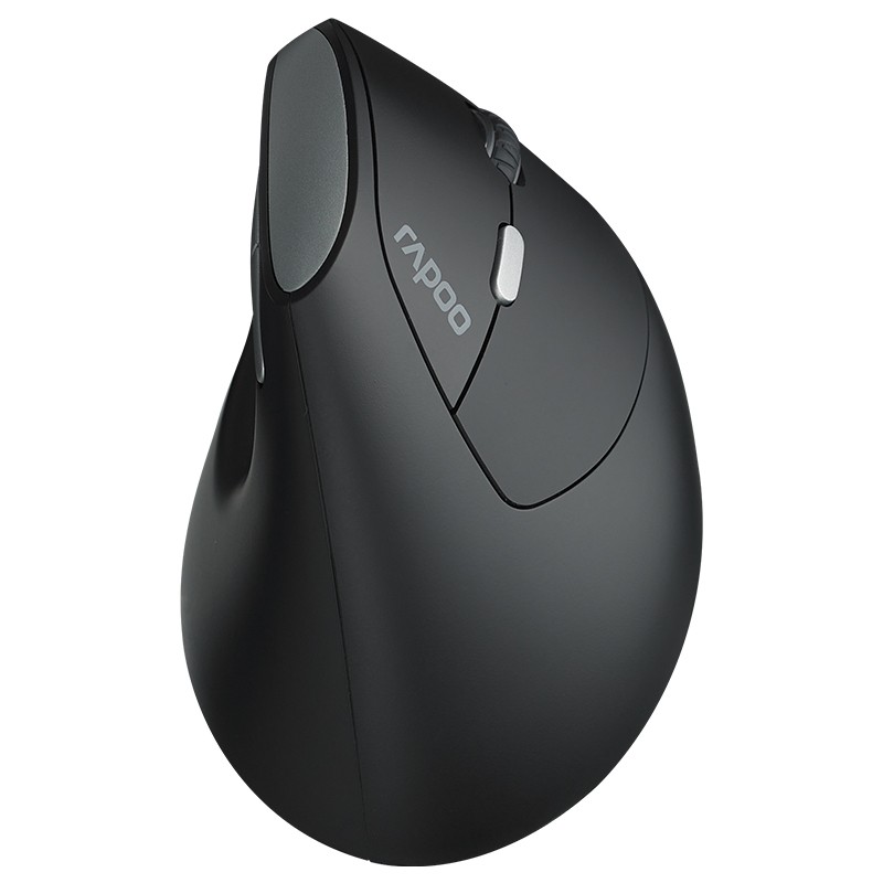 雷柏（Rapoo） MV20静音版 无线鼠标 垂直鼠标 办公鼠标 静音鼠标 人体工学 笔记本鼠标 电脑鼠标 黑色