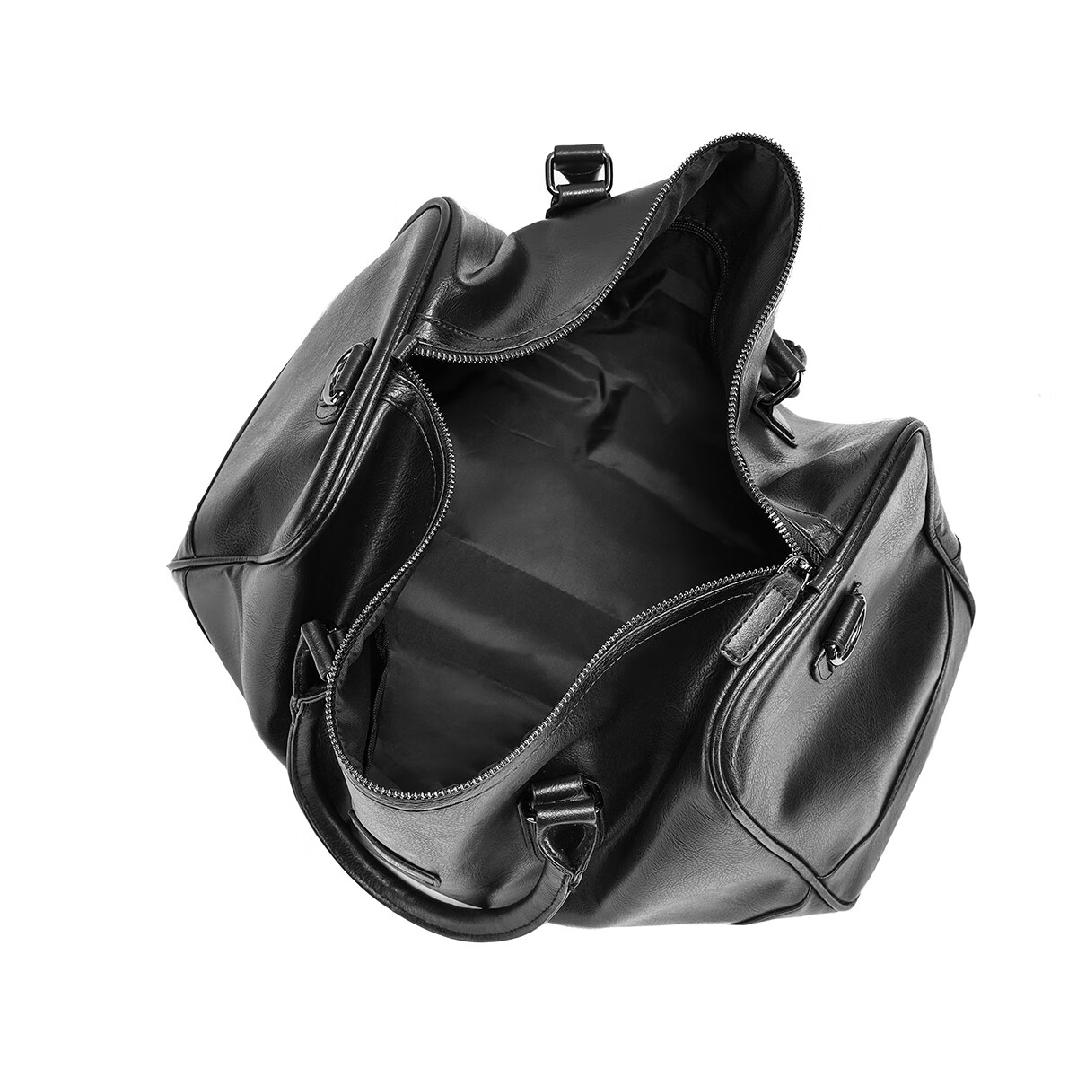 马克华菲游泳健身运动包 旅行包短途旅行 男手提包男士行李包大容量行李袋 典黑(皮革纹)