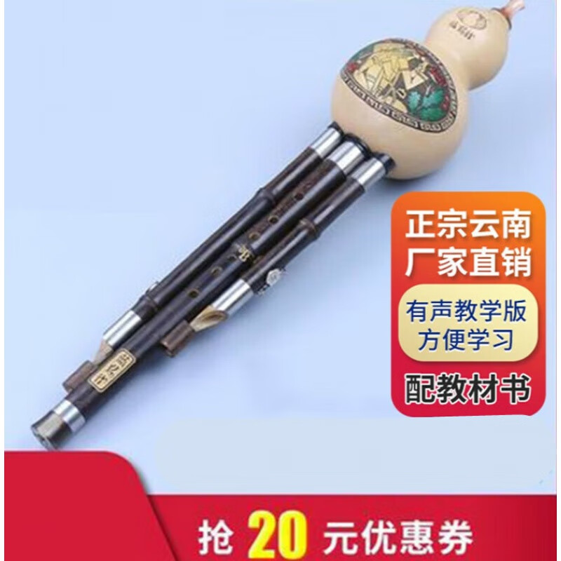 贤怀达悠颜蓝孔雀葫芦丝紫竹演奏型c调 降b调d/g/f儿童初学云南 d调