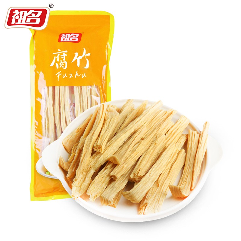 祖名腐竹200g 豆腐竹手工豆腐皮涼拌黃豆干制品貨非即食 腐竹200g
