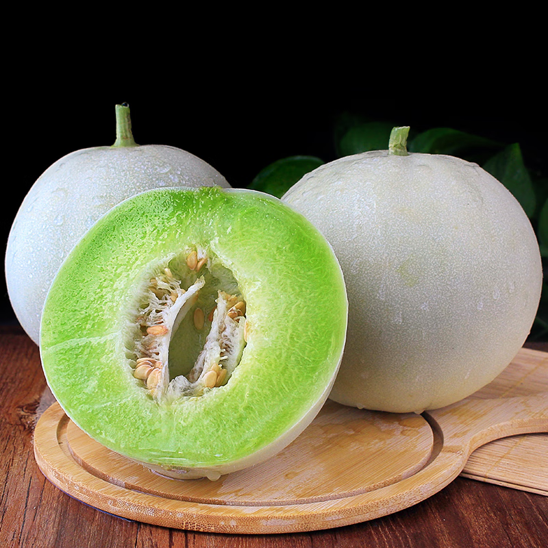 福林与玉菇甜瓜当季现摘冰淇淋香瓜新鲜水果整箱 正宗海南玉菇甜瓜