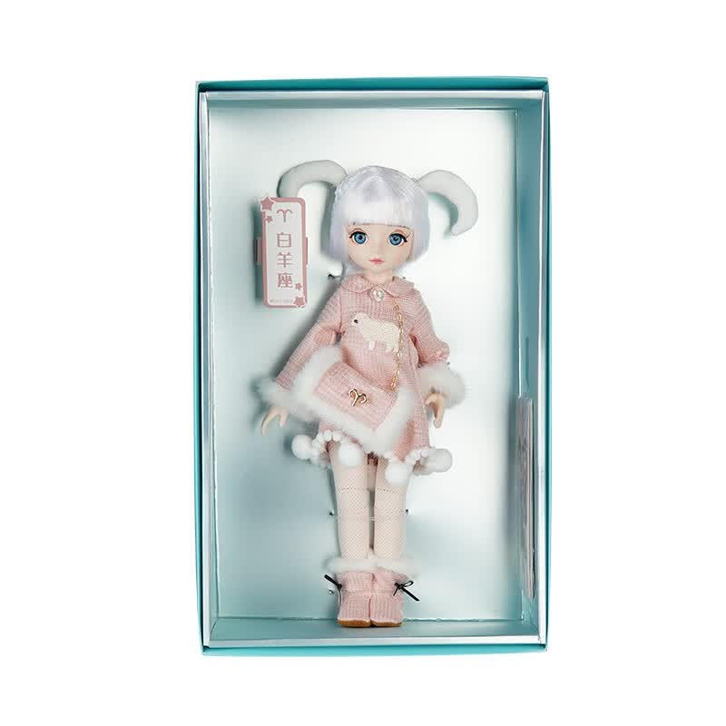 星座时尚梦幻换装娃娃过家家儿童26关节体女孩玩具4916 4916-1白羊座