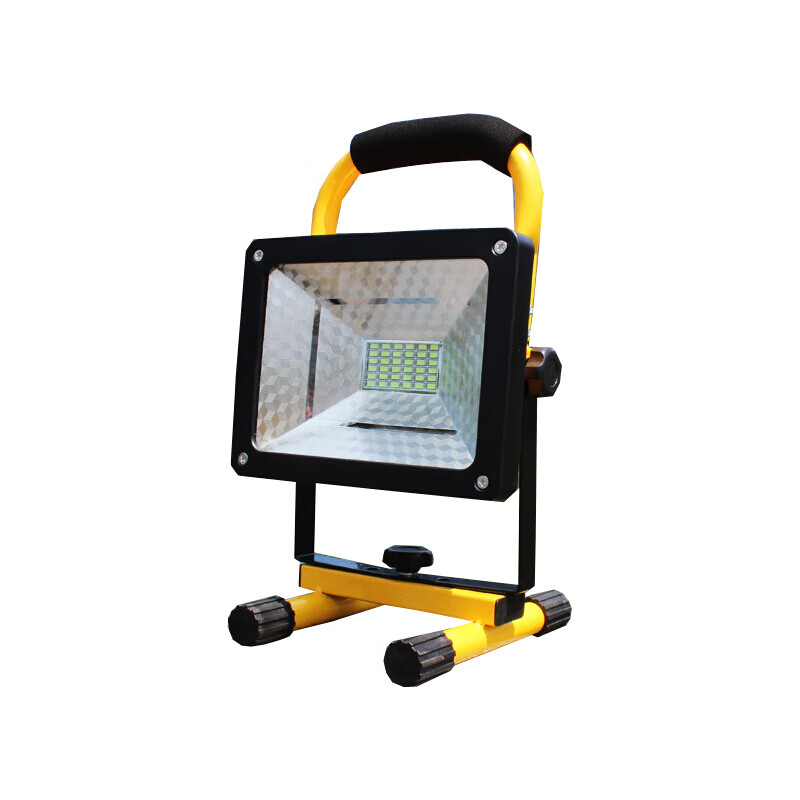 led草坪灯闪光灯 工地探照灯35w充电强光灯投光灯工作矿灯 方形 全