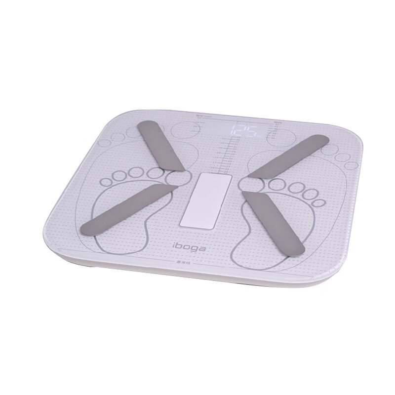 iboga儿童智能体重体脂秤 儿童专用 体重秤 体脂秤 体重管理(身高测量仪需选配iboga身高测量仪) 白色