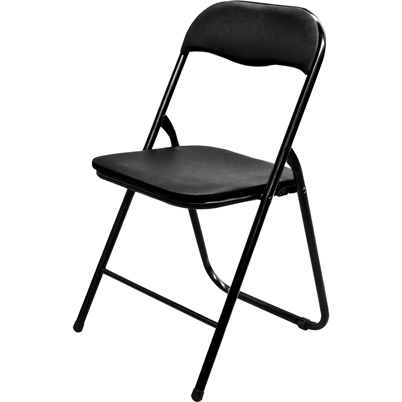 华恺之星 折叠椅凳子 家用电脑椅办公椅子培训会议椅 折叠靠背椅XK1030黑色