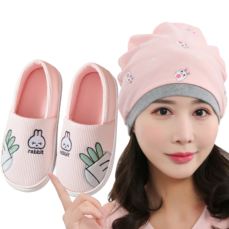 孕妇必备!优质妈妈果月子鞋夏季薄款女软底孕妇棉拖鞋包跟厚底产妇拖鞋子产后防滑春秋