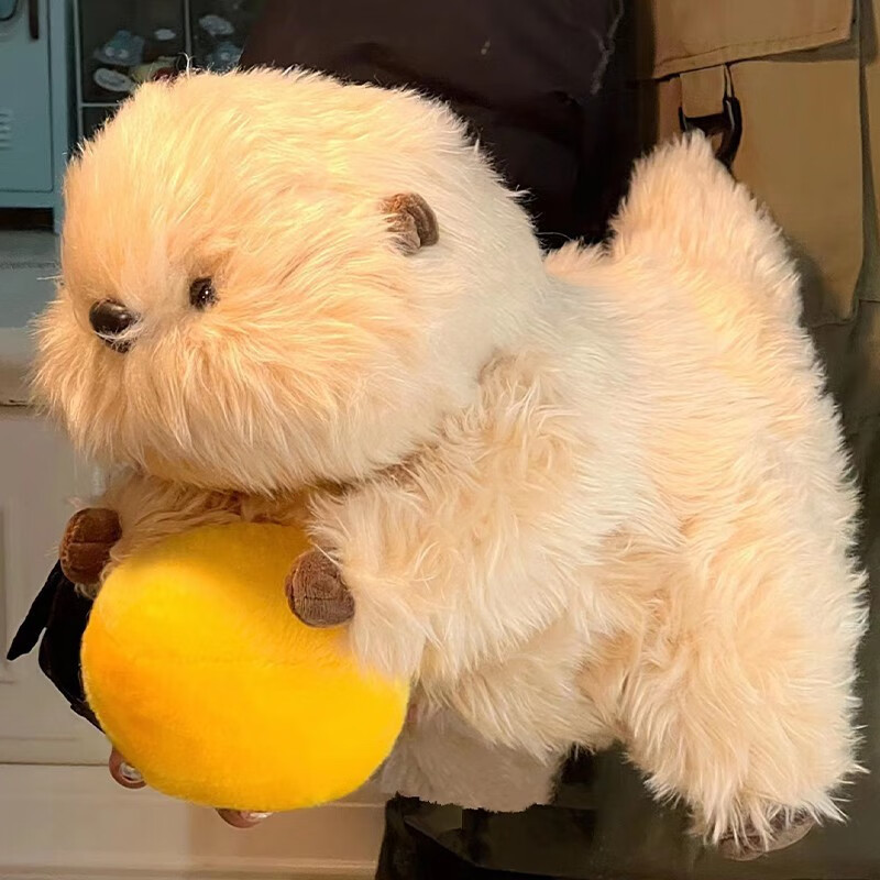 海獭深海深海大饭店的传说电影周边糖豆儿玩偶毛绒玩具治 糖豆小海獭