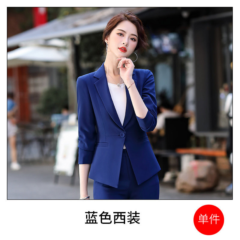 2022新款女装女式小西服春夏季的女士春秋小西服七分袖薄款修身休闲小