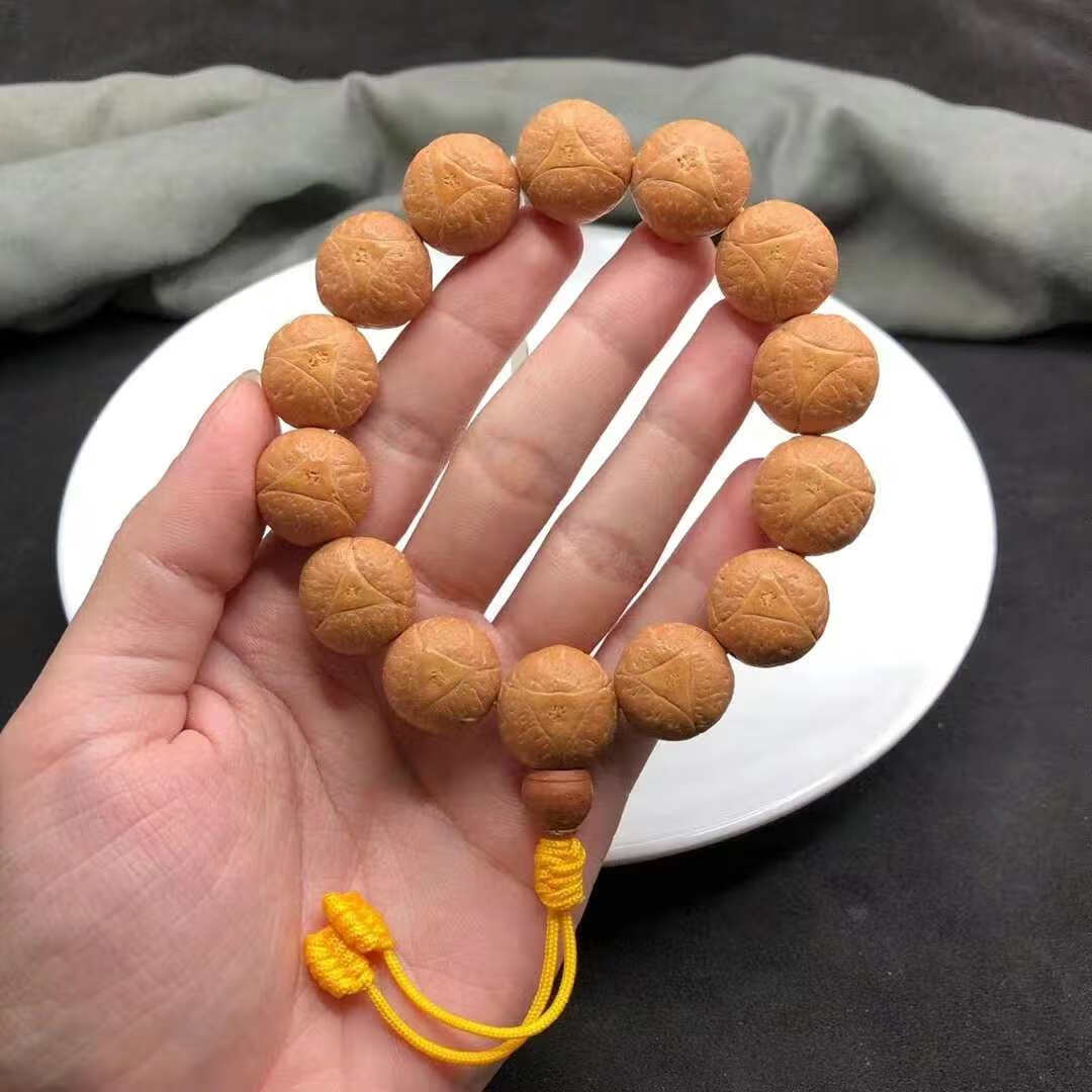 珠佩丽龙眼菩提尼泊尔龙凤眼菩提手串手持菩提子原籽小108颗龙眼文玩