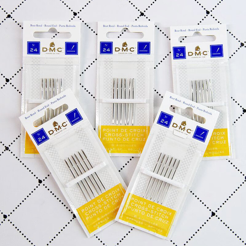 山头林村十字绣针三股专用 绣十字绣针专用法针三股线24号法国dmc绣花