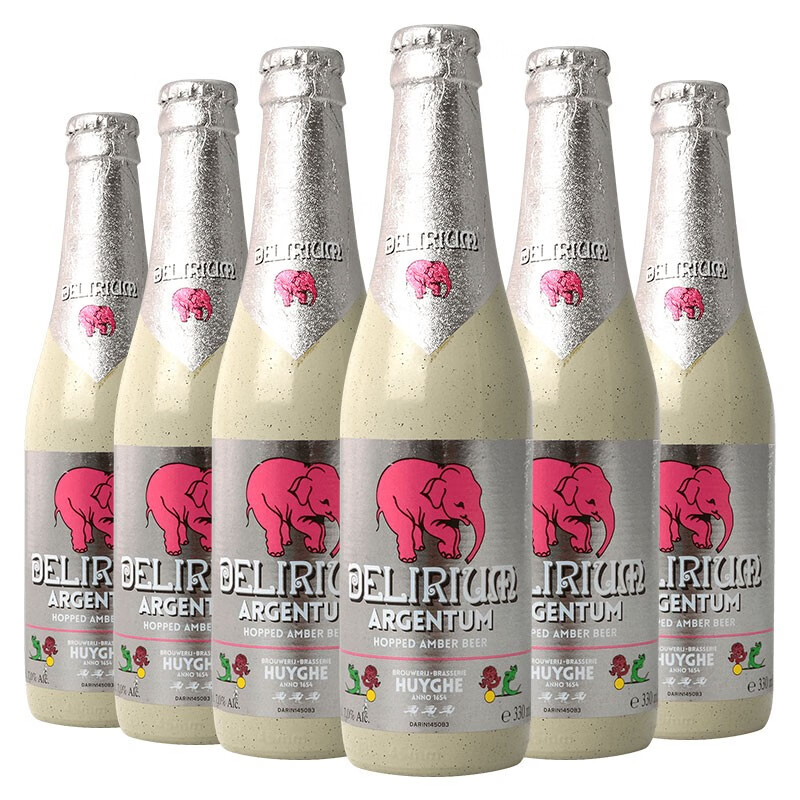 粉象(delirium)银粉象啤酒 330ml*6瓶 精酿啤酒 比利时进口