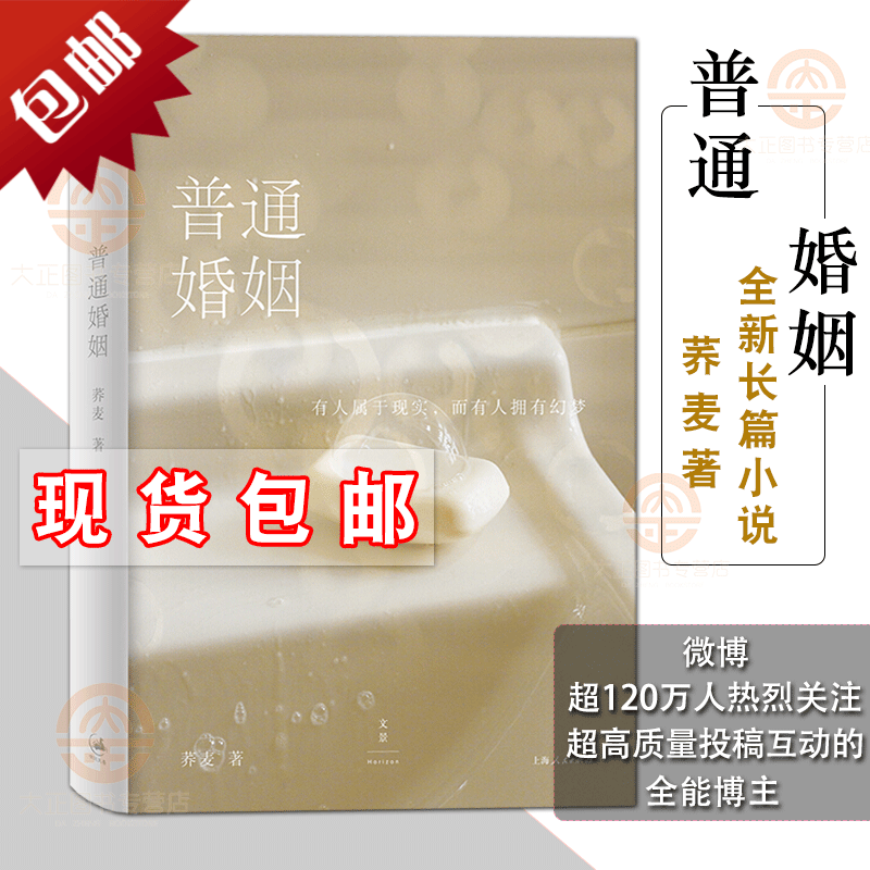 普通婚姻 微博超120万人关注超高质量投稿互动的博主荞麦著全新长篇小说讲述2008至2018