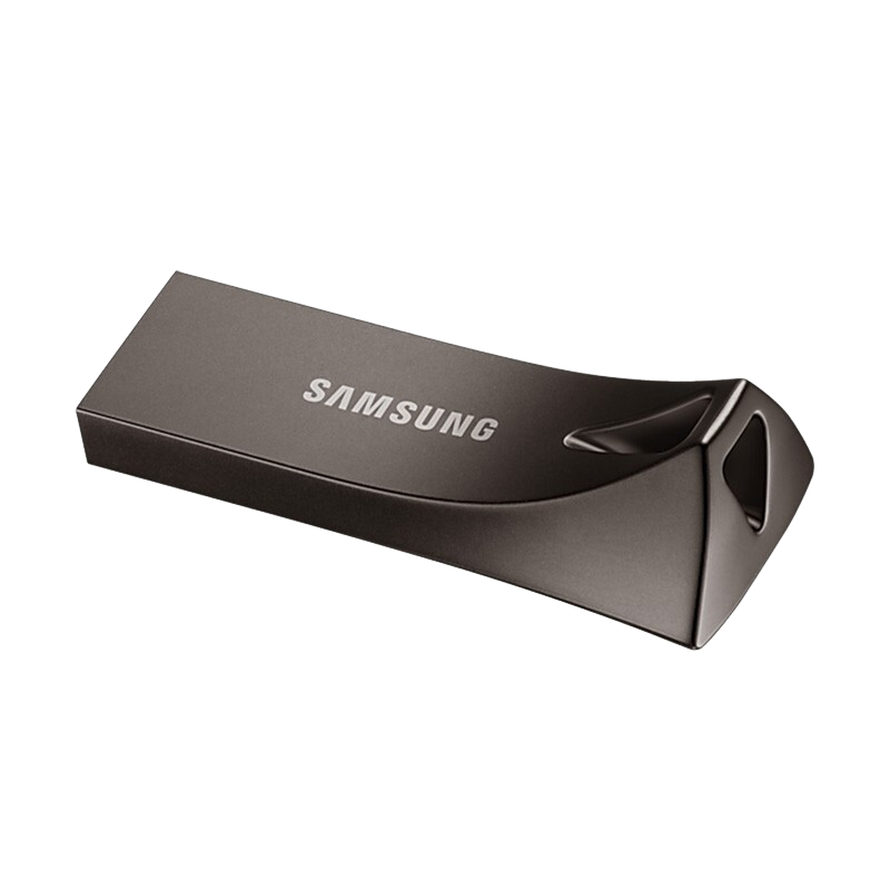 三星（SAMSUNG） U盘 BAR PLUS USB3.1高速小巧便携电脑车载金属高速固态优盘 BE4 深空灰 128GB