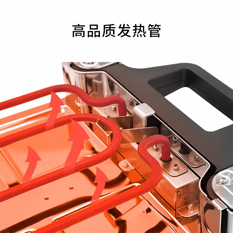 WMF 德国福腾宝家用电焗烧烤炉 双层无烟电烤炉烤肉锅烤盘烤串机 烧烤炉 2层