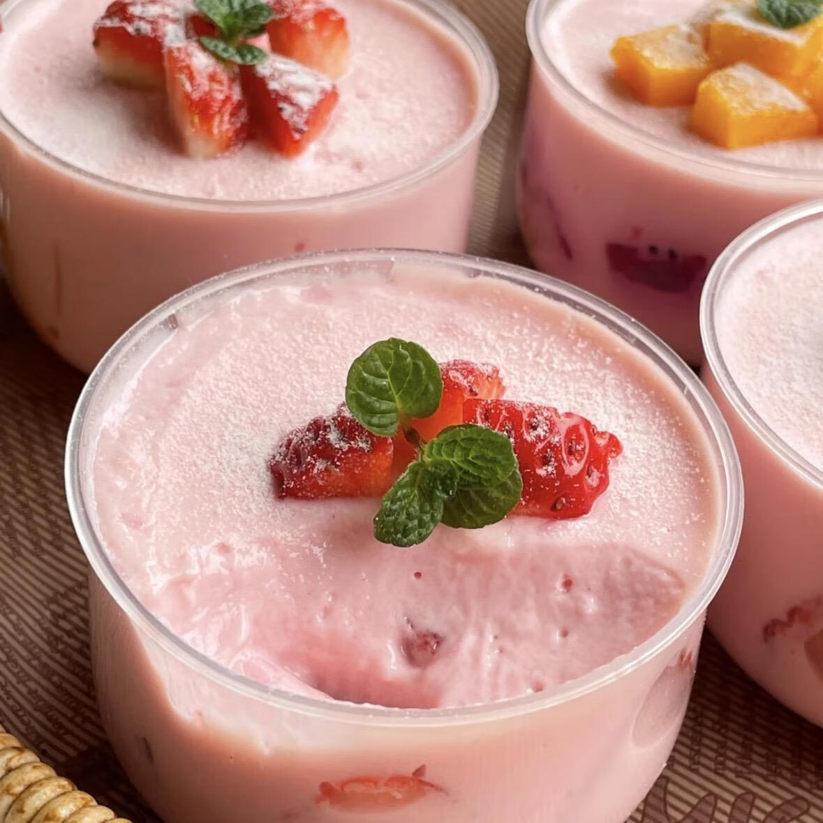 免煮草莓芒果布丁粉1kg鸡蛋牛奶味商用果冻自制甜品奶茶店专用 醇醇