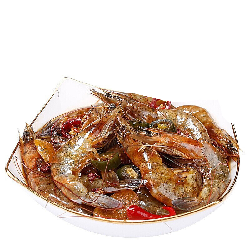 日顿 醉虾380g宁波海鲜特产酒醉生腌海虾即食呛虾对虾罐装下酒零食