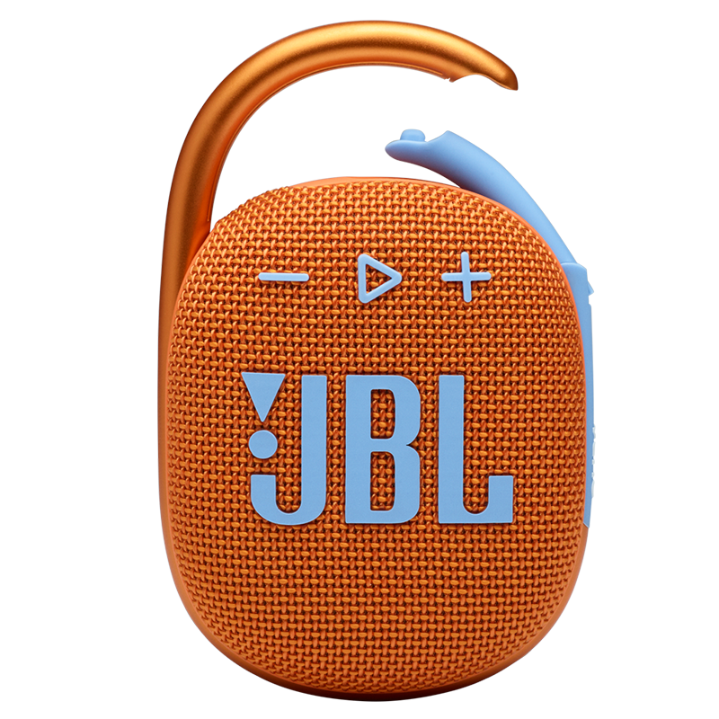 JBL CLIP4 无线音乐盒四代 蓝牙便携音箱+低音炮 户外音箱 迷你音响 IP67防尘防水 超长续航 一体式卡扣 橙色 399元