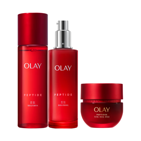 玉蘭油（OLAY）大紅瓶水乳液超紅瓶面霜禮盒抗皺護膚品套裝七夕情人節禮物送女友