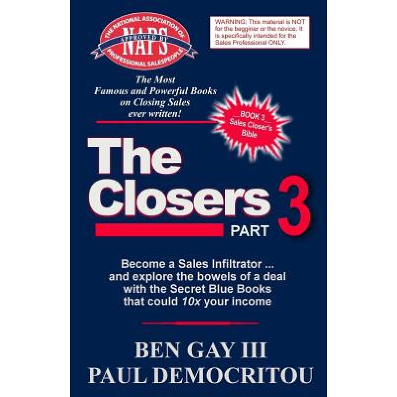 预订 The Closers - Part 3: Become a Sales Infiltr...