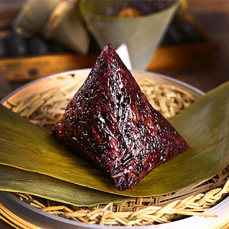 维霆现包现发粽子农家手工粽子新鲜粽3个起无馅原味清水真空 黑米粽 3