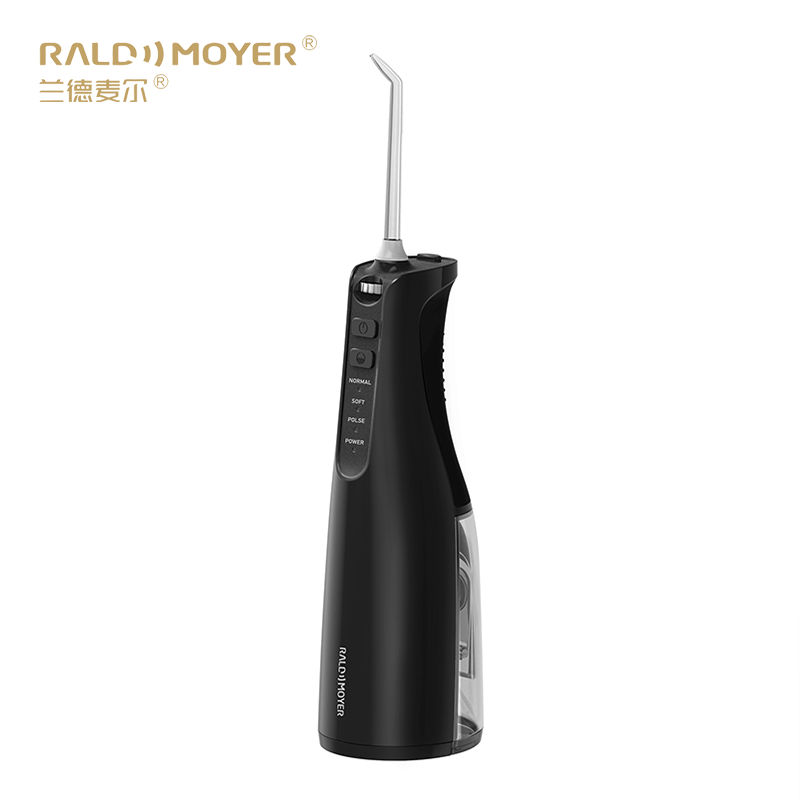 Raldmoyer 兰德麦尔冲牙器智能便携式脉冲水自带安全锁磁吸充电冲牙器 黑色