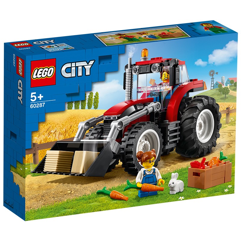 乐高(LEGO)积木 City城市组系列小颗粒男孩女孩玩具礼物圣诞礼物 60287拖拉机