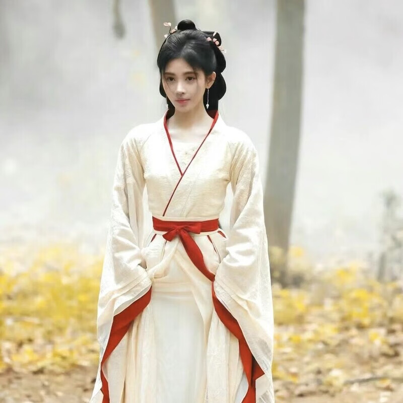 橦舟渡花间令同款汉服鞠婧采薇上官古风古装改良中国魏晋仙气飘逸春秋