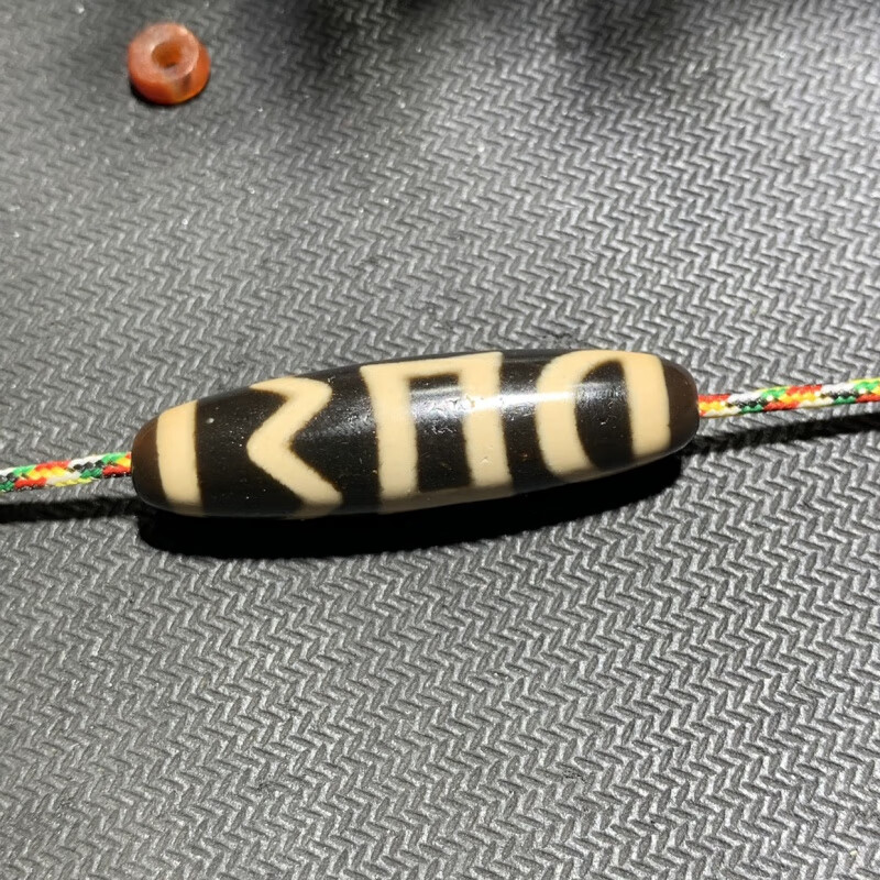 牧思 高油特殊图腾息增怀诛虎牙天珠 天然西藏藏传男女锁骨手链 息增